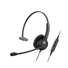 Klip Xtreme VoxPro - Headset, Mono, Monoaural headset, Wired, USB, 150Hz-8kHz, Black