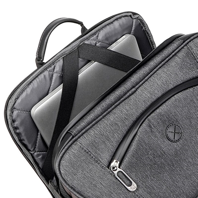 Klip Xtreme XtremeProtect Backpack Gray Laptop View