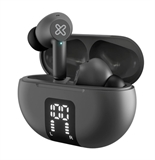 Klip Xtreme Edgebuds - Earbuds, Estéreo, En el Oído, Inalámbrico, Bluetooth, 20Hz-20KHz, Gris