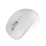 Klip Xtreme Duotrak - Mouse Ergonómico, Inalámbrico, Bluetooth, Óptico, 1600dpi, Blanco