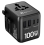 KMC-750 PowerWall Uni 100 All-in-One Universal Travel Adapter-Lateral View