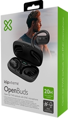 Klip Xtreme  KOE-250BK  -Audífonos inalámbricos True Wireless, Para teléfono, para celular, para tablet, inalámbricos, diseño abierto (open ear), TWS