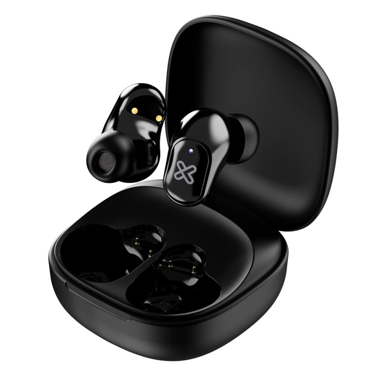 KTE-011BK TWS Wireless Earbuds with Charging Case-Front View