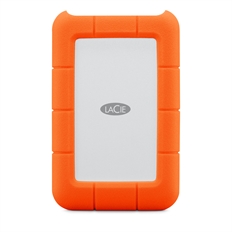 LaCie Rugged Mini  - External Hard Drive, 1TB, Orange, HDD, USB 3.0