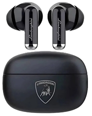 Lamborghini Mini LB-TWS - Earbuds, Estéreo, En el Oído, Inalámbrico, Bluetooth, 100Hz-20kHz, Negro