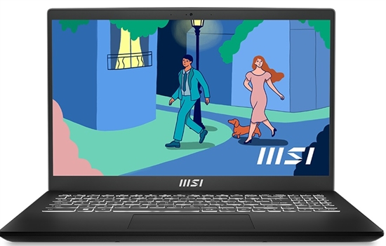 laptop msi modern view front