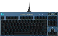 Logitech G Pro - Teclado Gaming, Mecánico, Switch GX Marrón, Cable, USB, RGB, Español, Edición League of Leguends
