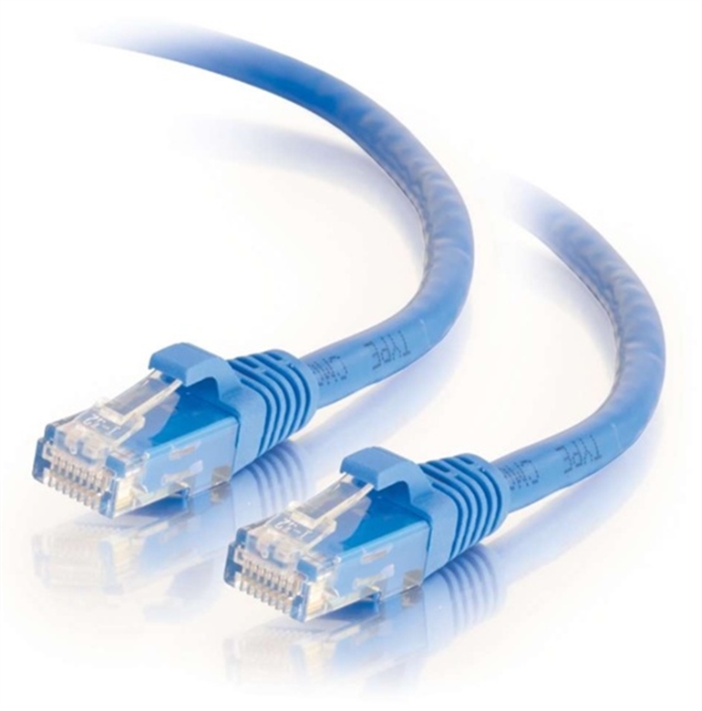 Legrand-Ortronics-0-3m-Blue-Cat6A-Network-Cable Front View
