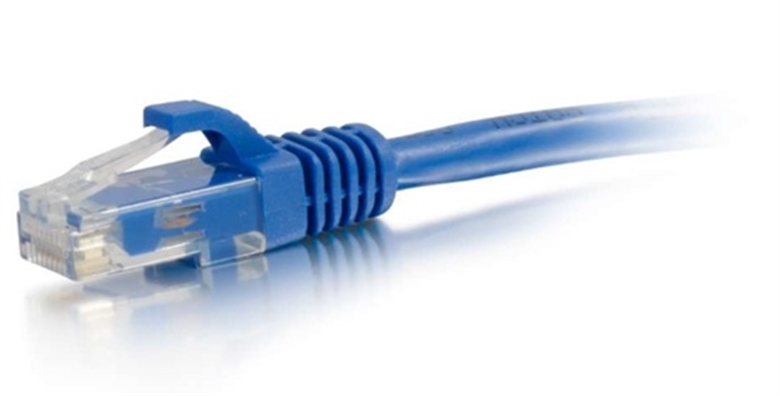 Legrand-Ortronics-0-3m-Blue-Cat6A-Network-Cable Side View