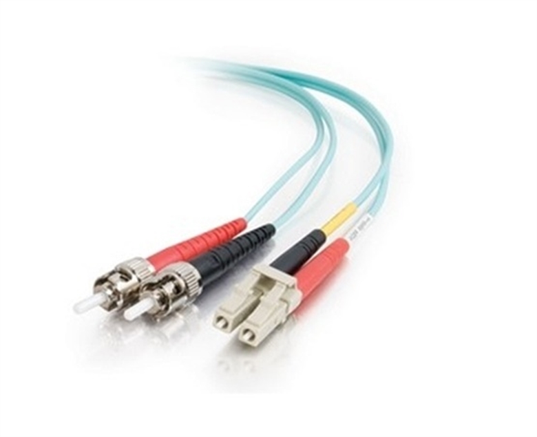 Legrand-Quiktron-Cable-Fibra-Optica-OM4-LC-LC-Duplex-10m-Aqua-Vista Lateral
