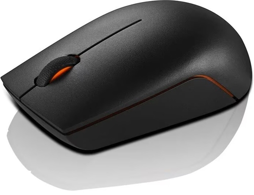 Lenovo 300 Mouse Inalámbrico Compacto Vista Lado Derecho desde Arriba