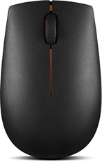 Lenovo 300 - Mouse, Inalámbrico, USB, Óptico 1000 dpi, Negro