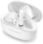 Lenovo E310 True Wireless Stereo Earbuds White Top view with earbud outside