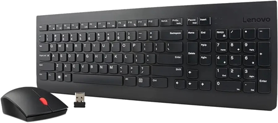 Lenovo Essential 4x31n50731 - Combo de Teclado y Mouse Inalámbricos Español Negro - Vista Frontal