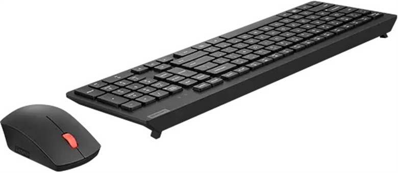 Lenovo Essential 4x31n50731 - Combo de Teclado y Mouse Inalámbricos Español Negro - Vista Trasera