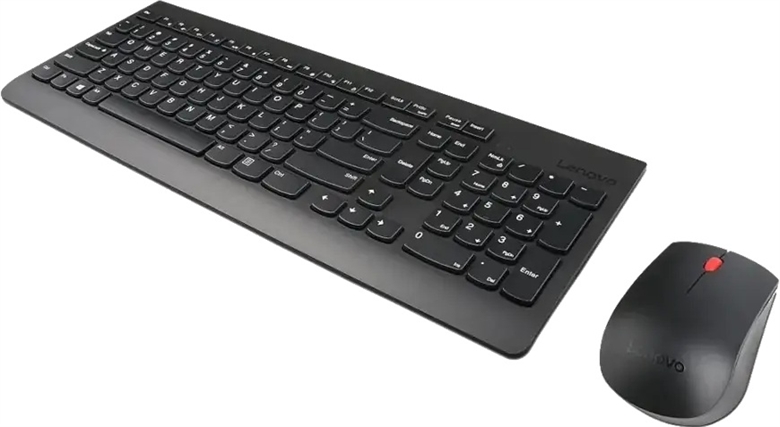 Lenovo Essential 4x31n50731 - Combo de Teclado y Mouse Inalámbricos Español Negro - Vista Lado