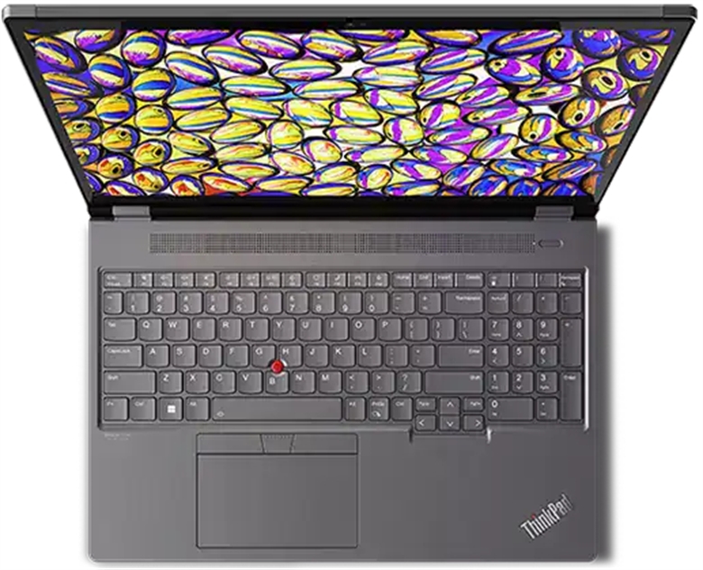 Lenovo Think Pad P16 Gen 1 upper view