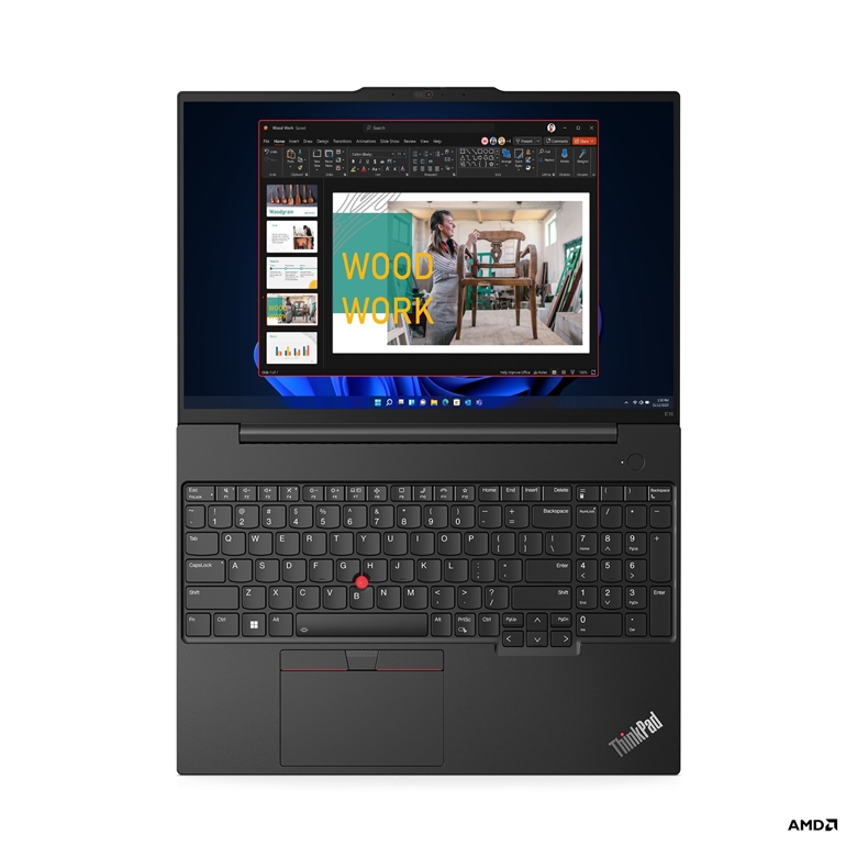 Lenovo ThinkPad E16 Gen 1 - AMD open view