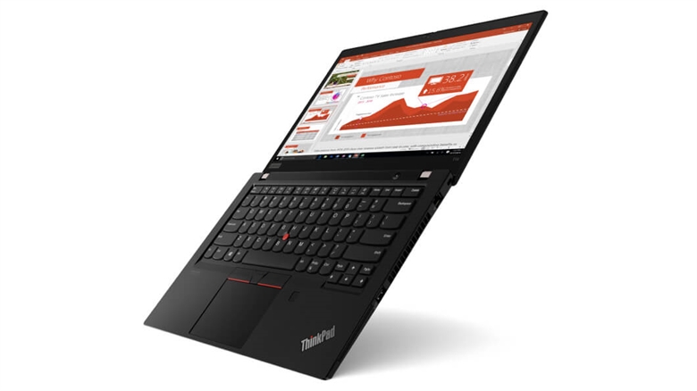 Lenovo ThinkPad T14 Isometric Open Flat View