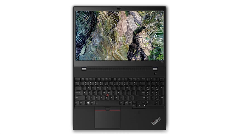 Lenovo ThinkPad T15p Laptop Top Flat View