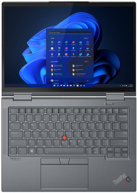 Lenovo ThinkPad X1 Yoga Gen 7 - Split Front View