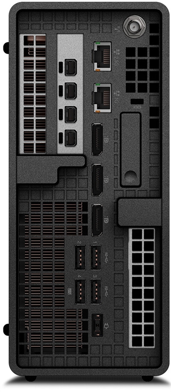 Lenovo ThinkStation P360 Ultra - Ports Back View