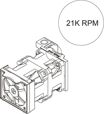Lenovo ThinkSystem 1U Standard Fan Option Kit Ilustration View