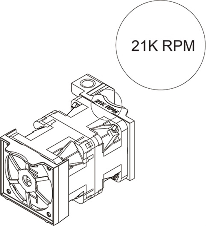 Lenovo ThinkSystem 1U Standard Fan Option Kit Ilustration View
