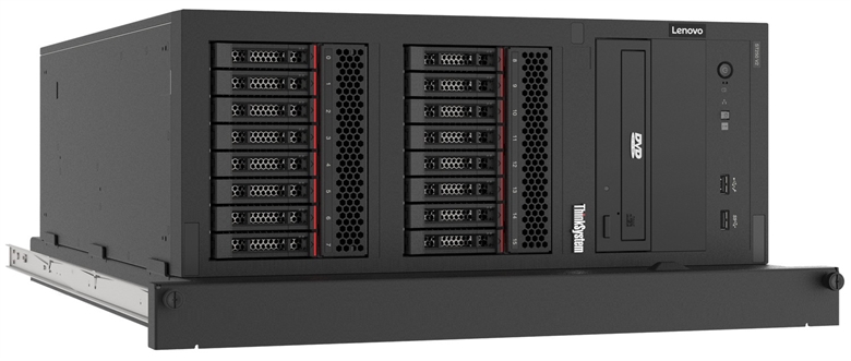 Lenovo ThinkSystem ST250 V2 - Tower Server 7D8F100LLA back view