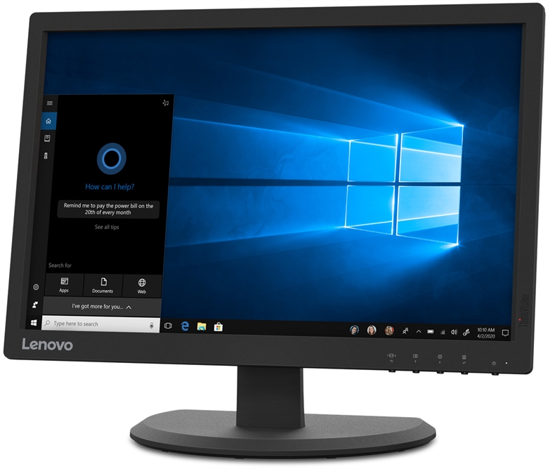 Lenovo ThinkVision E20-20 Isometric View