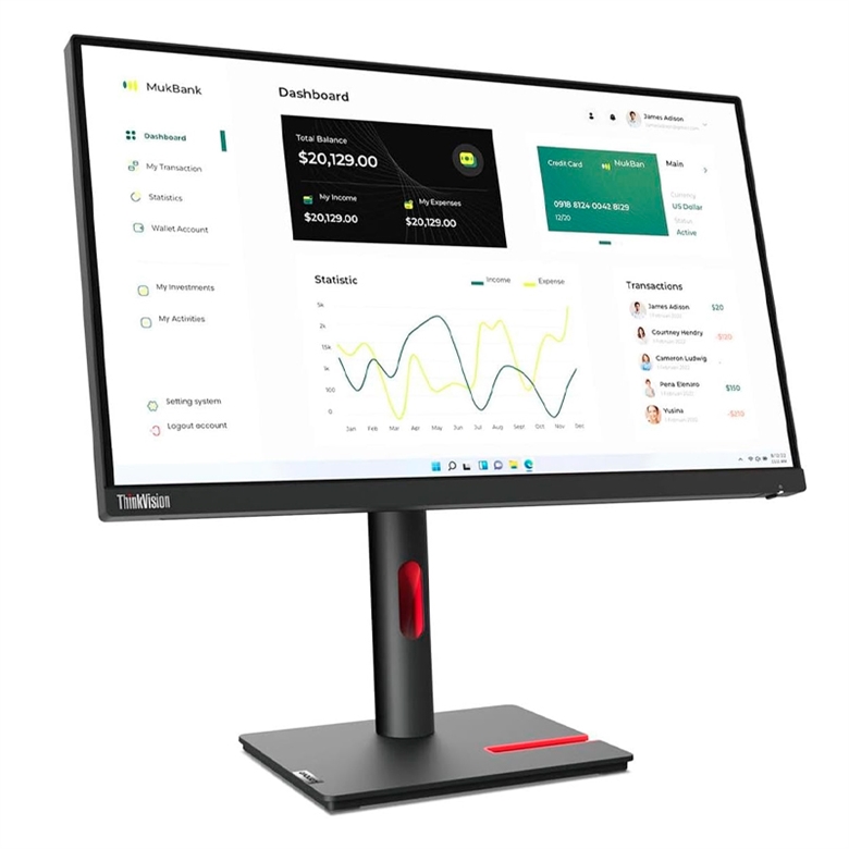 Lenovo ThinkVision T32p-30 - Monitor 63D2ZAR1LA side view