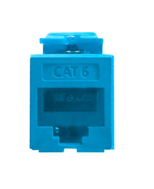 Leviton-Cat-6-UTP-Keystone-Jack-Blue Back View