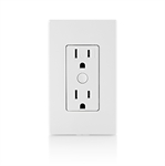Leviton  - Tomacorriente Inteligente Wi-Fi Decora Smart de 2da Gen, Resistente a Manipulación, Carga de Uso General de 15 A y LED de 5 A, Requiere Cable Neutro