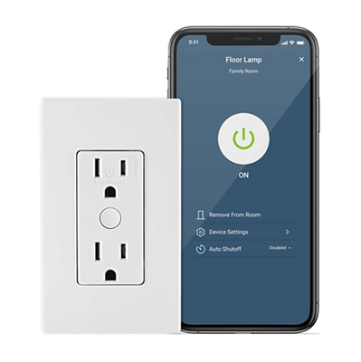 leviton-d215r-tomacorriente-inteligente-empotrado-wifi-segunda-generacion-blanco-vista general