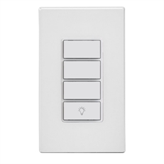 Leviton  - Interruptor Controlador de Escenas Wi-Fi Decora Smart de 2da Gen, 3 Botones Programables, Carga Eléctrica de 15 A, Requiere Cable Neutro