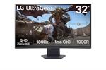 LG UltraGear 32GS60QC - Gaming Monitor, Curved 1000R, 31.5", QHD 2560 x 1440, VA, 16:9, 180Hz Refresh Rate, HDMI, DisplayPort, Black