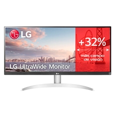 LG UltraWide 29WQ600-W - Monitor, 29", WFHD 2560 x 1080, IPS, 21:9, Tiempo de Refresco 75Hz, HDMI, DisplayPort, Blanco