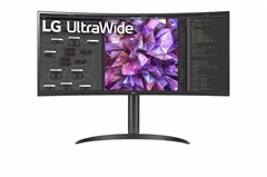 LG UltraWide 34WQ75C-B - Monitor, Curved 3800R, 34", QHD 3440 x 1440, IPS, 21:9, 60Hz Refresh Rate, HDMI, DisplayPort, Black