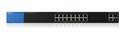 Linksys LGS318P Gigabit Ethernet PoE Switch 16 Ports Front View