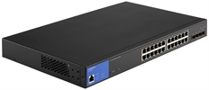 Linksys LGS328MPC - Switch Administrable Gigabit PoE+, 24 Puertos, 128Gbps