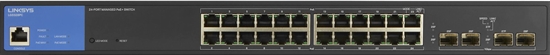 Linksys LGS328PC Gigabit Ethernet - Front View