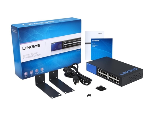 Linksys SE3016 Switch Package View