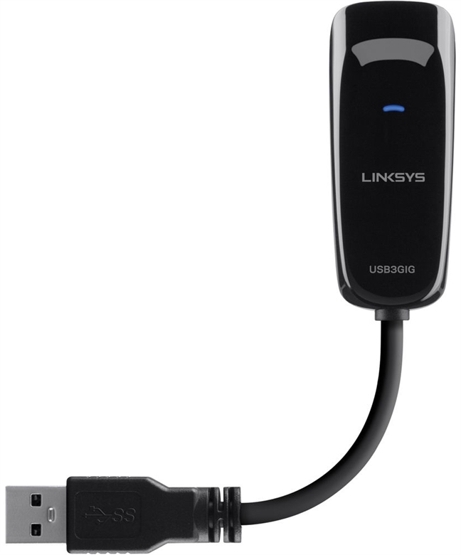 Linksys USB3GIG Adaptador de Red USB Vista de Arriba