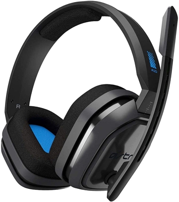 Logitech Astro A10 Black and Blue Vista Isometrica 2