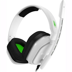 Logitech Astro A10 - Headset, Estéreo, Circumaurales, Con Cable, 3.5mm, 20 Hz - 20 kHz, Blanco y Verde