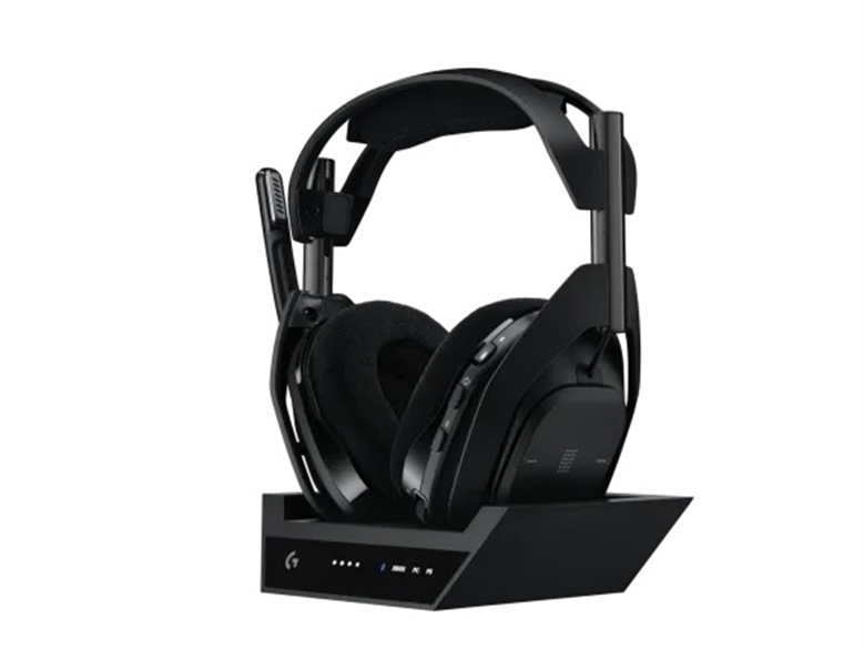 Logitech Astro A50 X Black Isometric View