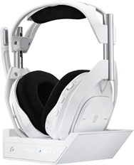 Logitech Astro A50 X LIGHTSPEED - Headset Gaming + Base Station, Estéreo, Circumaurales, Inalámbrico, USB (2.4GHz), Blanco