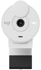 Logitech BRIO 300 - Webcam, 1080p Resolution, 30fps, USB-C, White