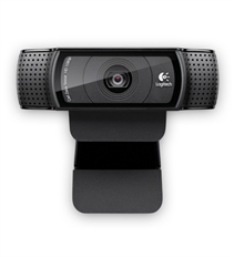 Logitech C920  - Webcam, 1080p Resolution, 30fps, USB 2.0, Black