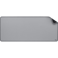Logitech Desk Mat - Standard Mouse Pad, Polyester, Grey